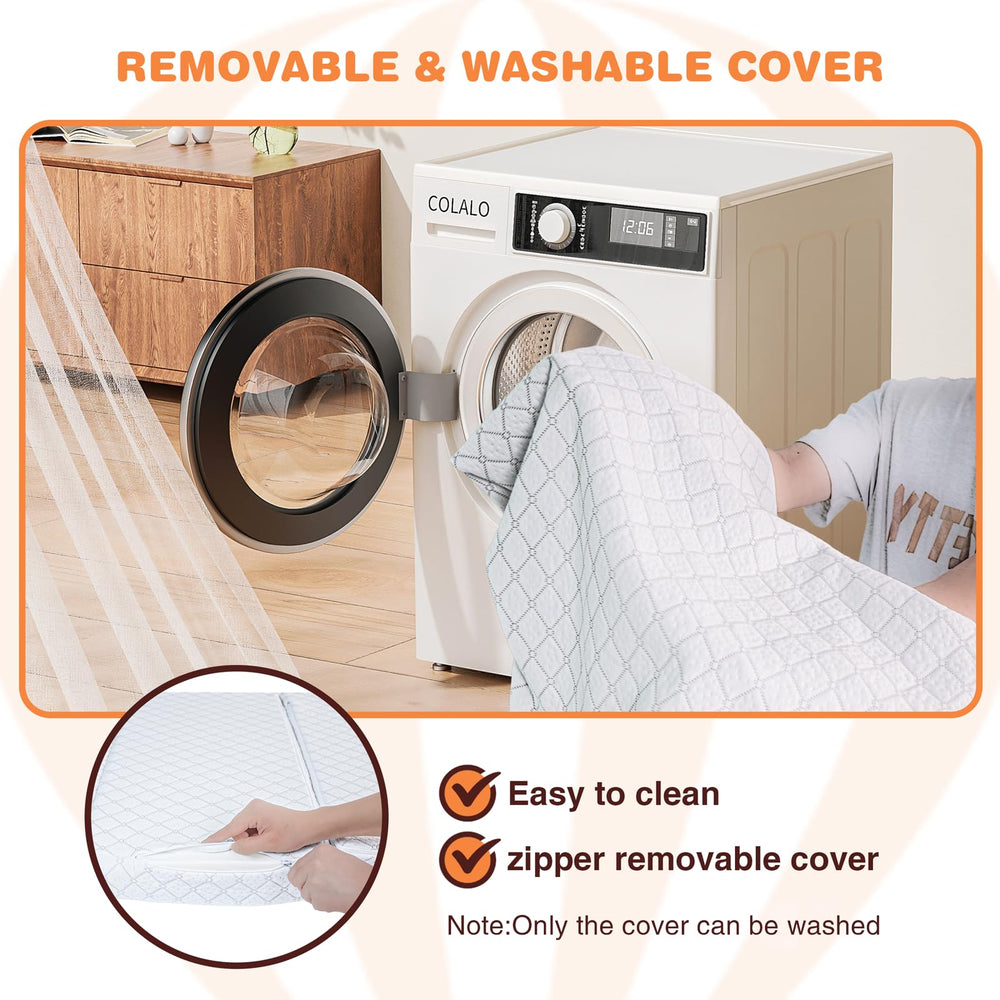 HREVAI removable zipper cover for easy machine washing and cleaning