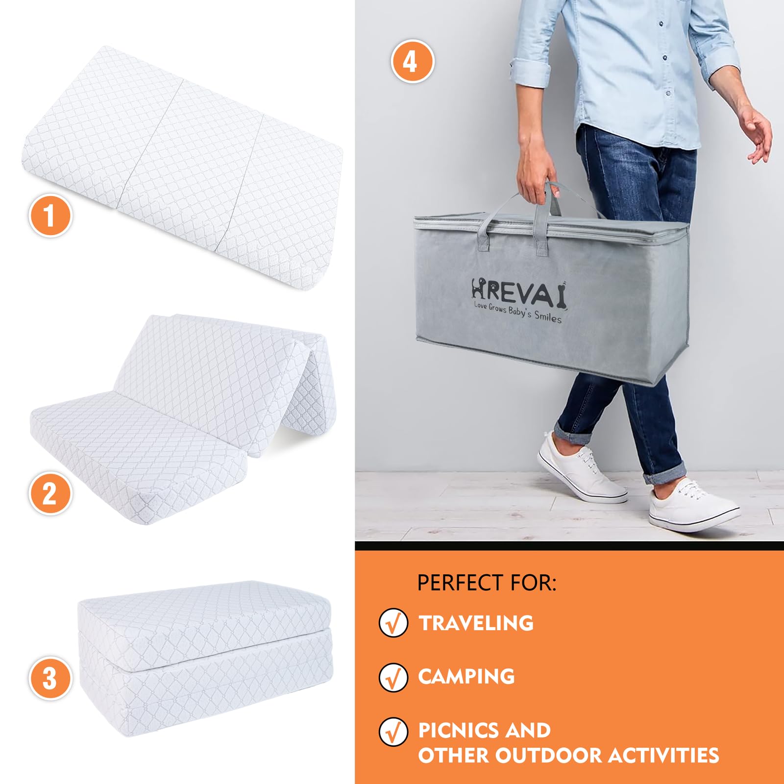 HREVAI four rounded corners ensure snug, gap-free placement