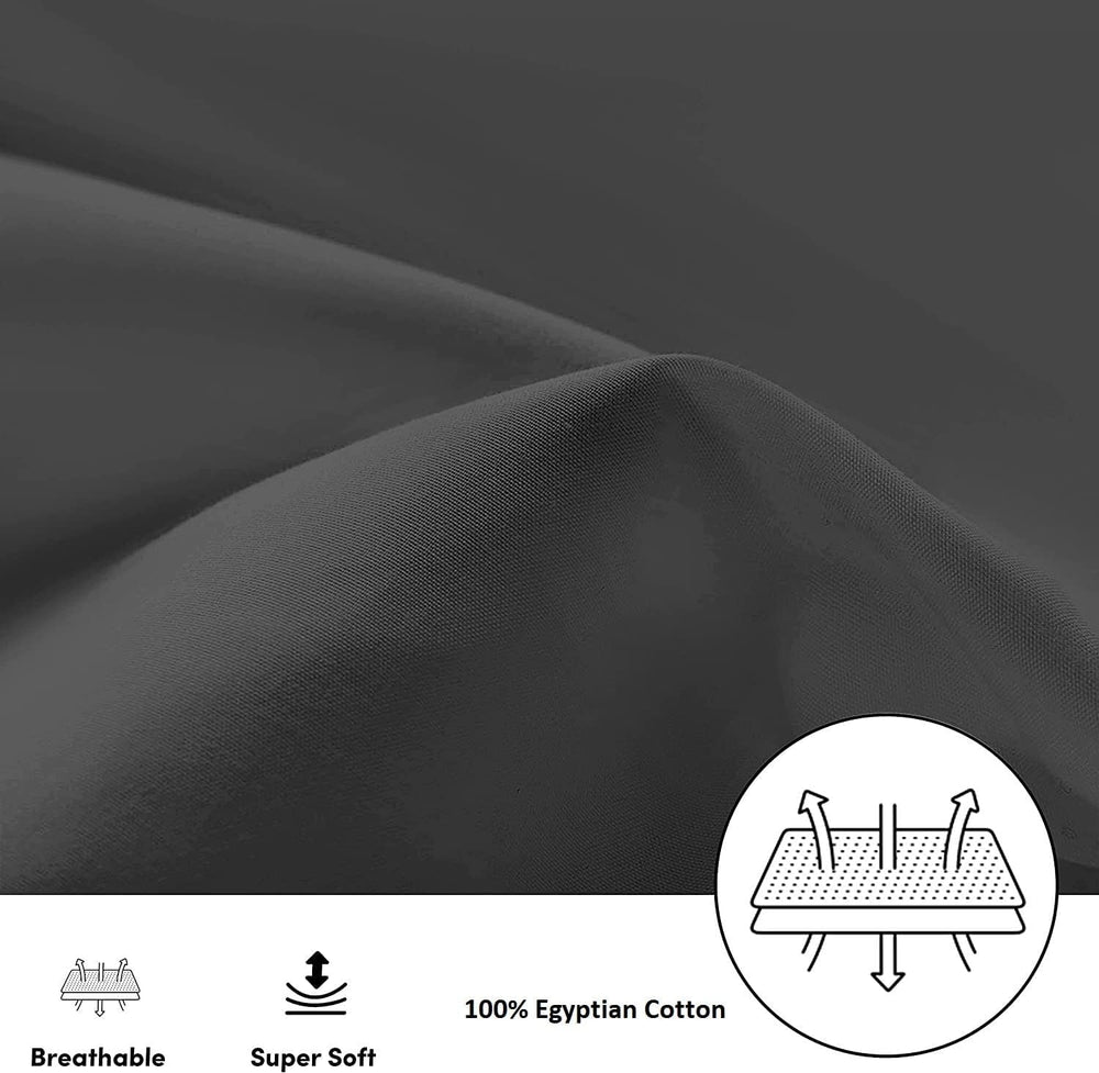 HRIKSH dark grey 13x18 pillowcase, versatile nursery and travel accessory.