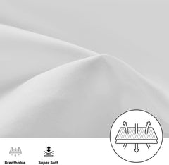 HRIKSH Egyptian cotton texture close-up, soft and durable.