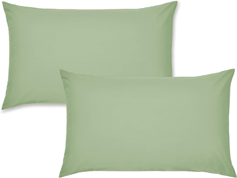 Hriksh travel pillow case sage green, 12x18, two-pack, clean on the go.