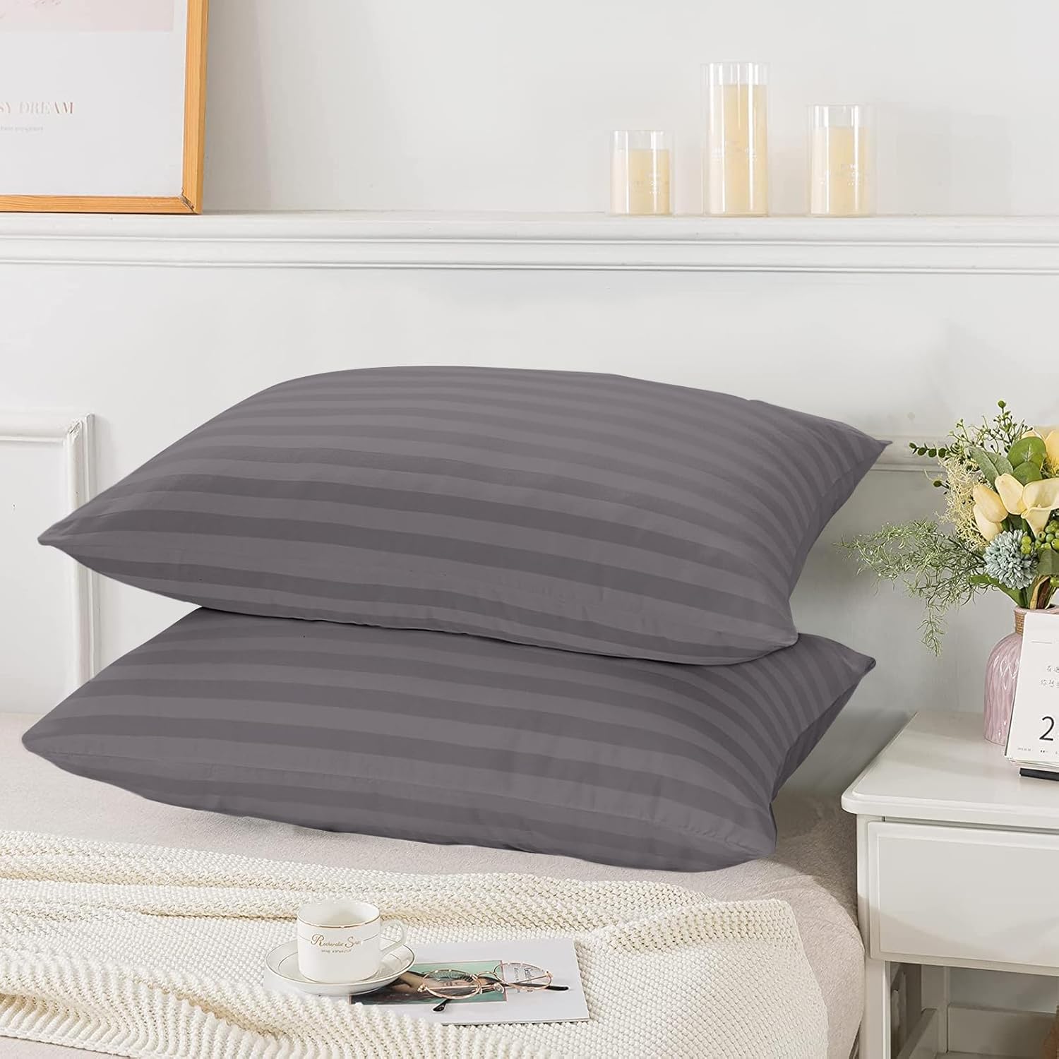 HRIKSH travel pillow case is machine washable for easy care on trips