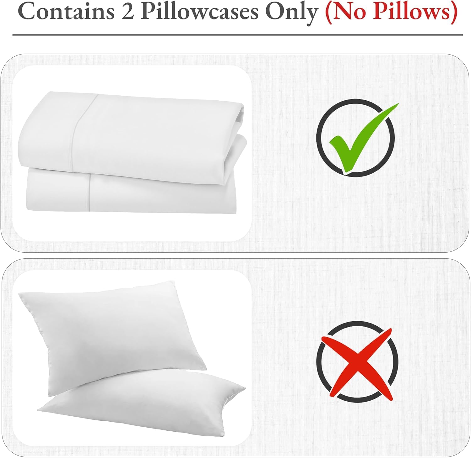 HRIKSH two-pack pillowcase display; convenient replacement in one package