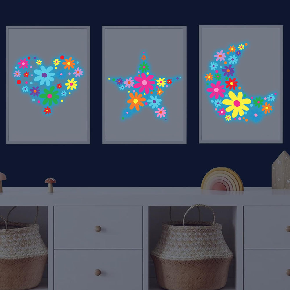 HSDSH daisy-wall-decal-living-room-decor adds a gentle glow to living spaces.