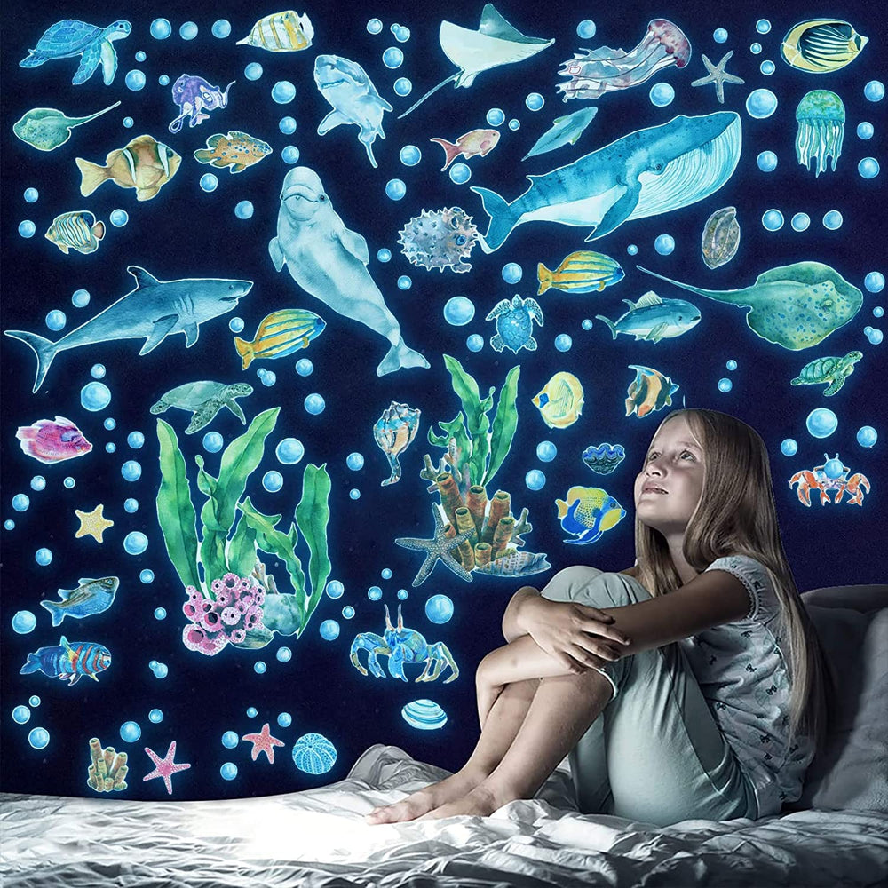 HSDSH waterproof wall decals stick securely to smooth surfaces like walls and doors.