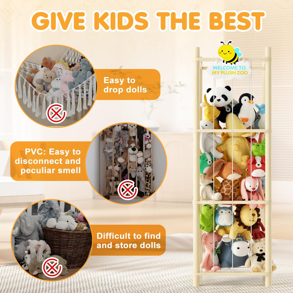 Versatile Hsenowi storage for bulk plushies and teddy bears