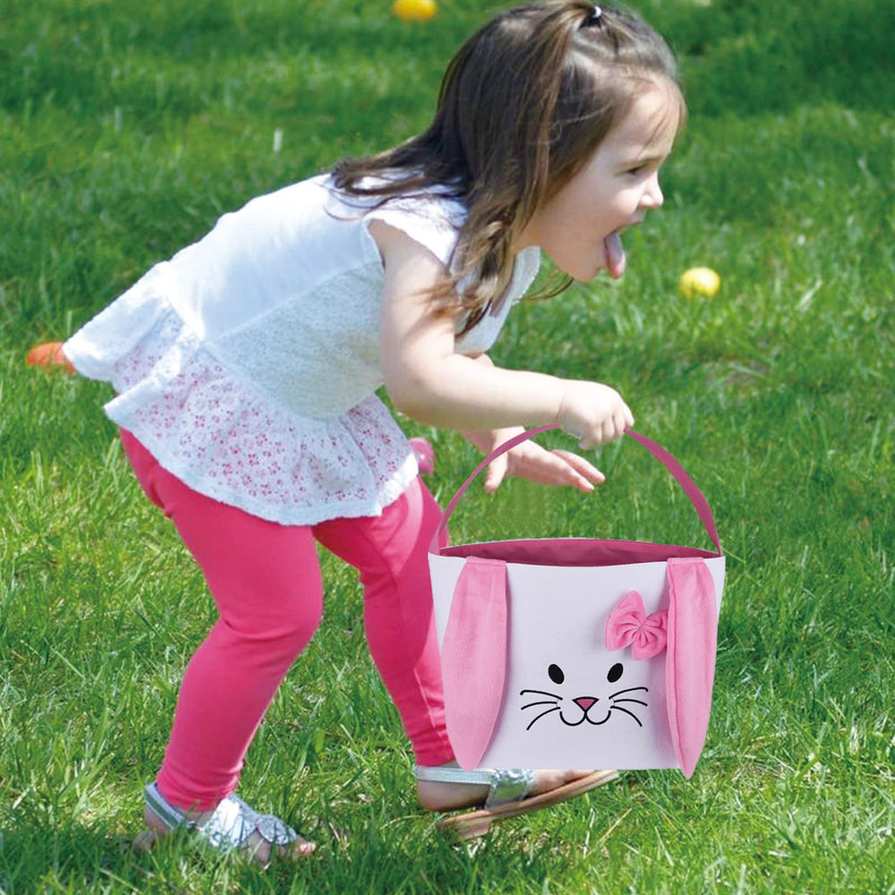 HSgoAek Easter Basket in use with eggs and treats during party or egg hunt