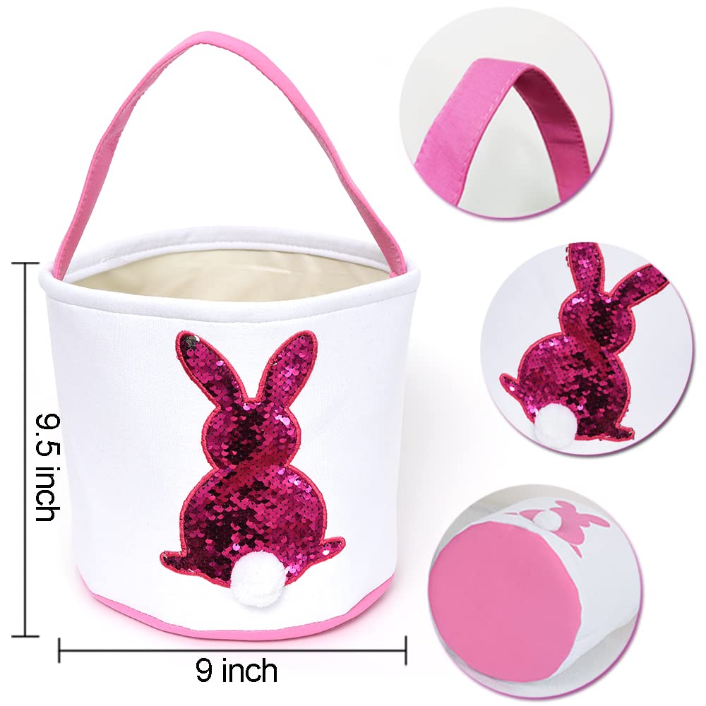 HSgoAek Easter Bunny bag with handle makes carrying simple for kids.