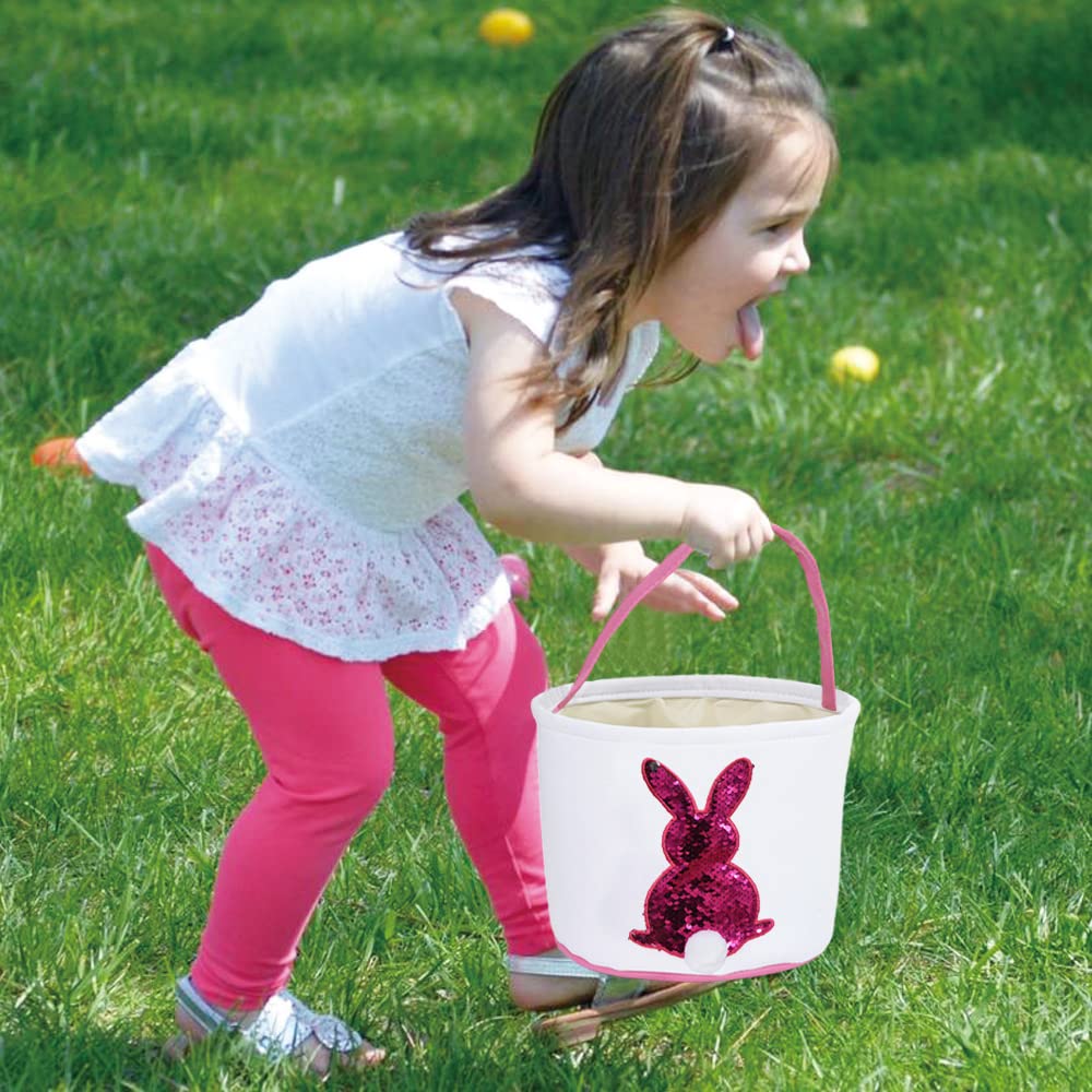 HSgoAek three-pack bunny baskets set for easy sharing among siblings.