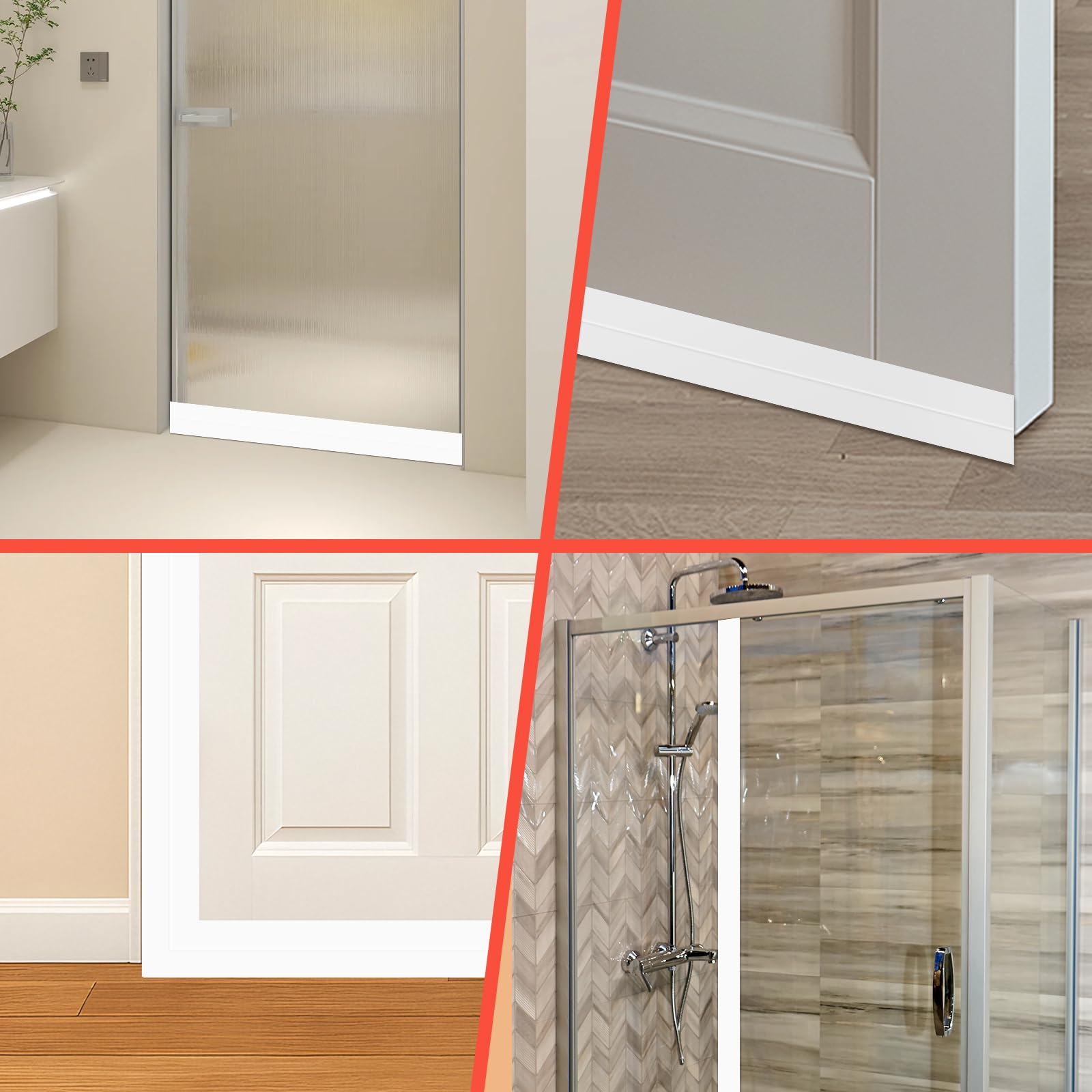 HSHGZSR PVC corner protector guards walls in bathrooms and living areas