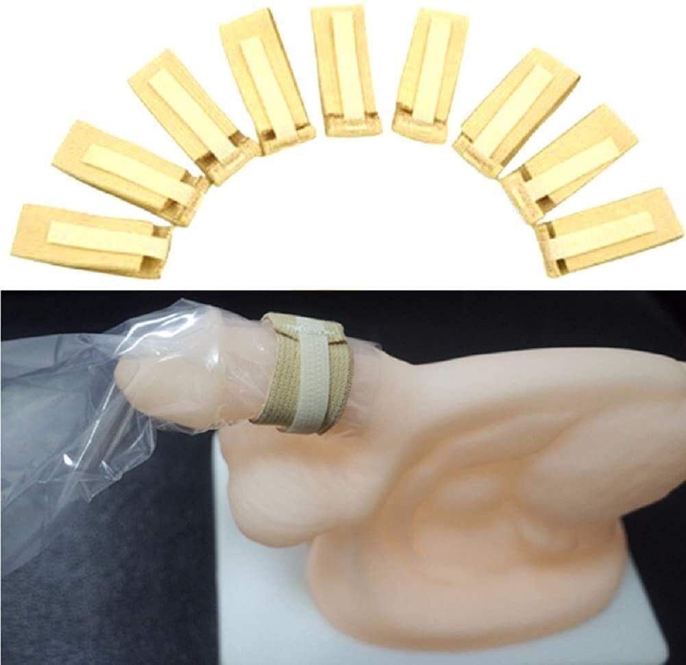 HSOSK male catheter fixer 10-pack: durable elastic straps for secure in-bed use.