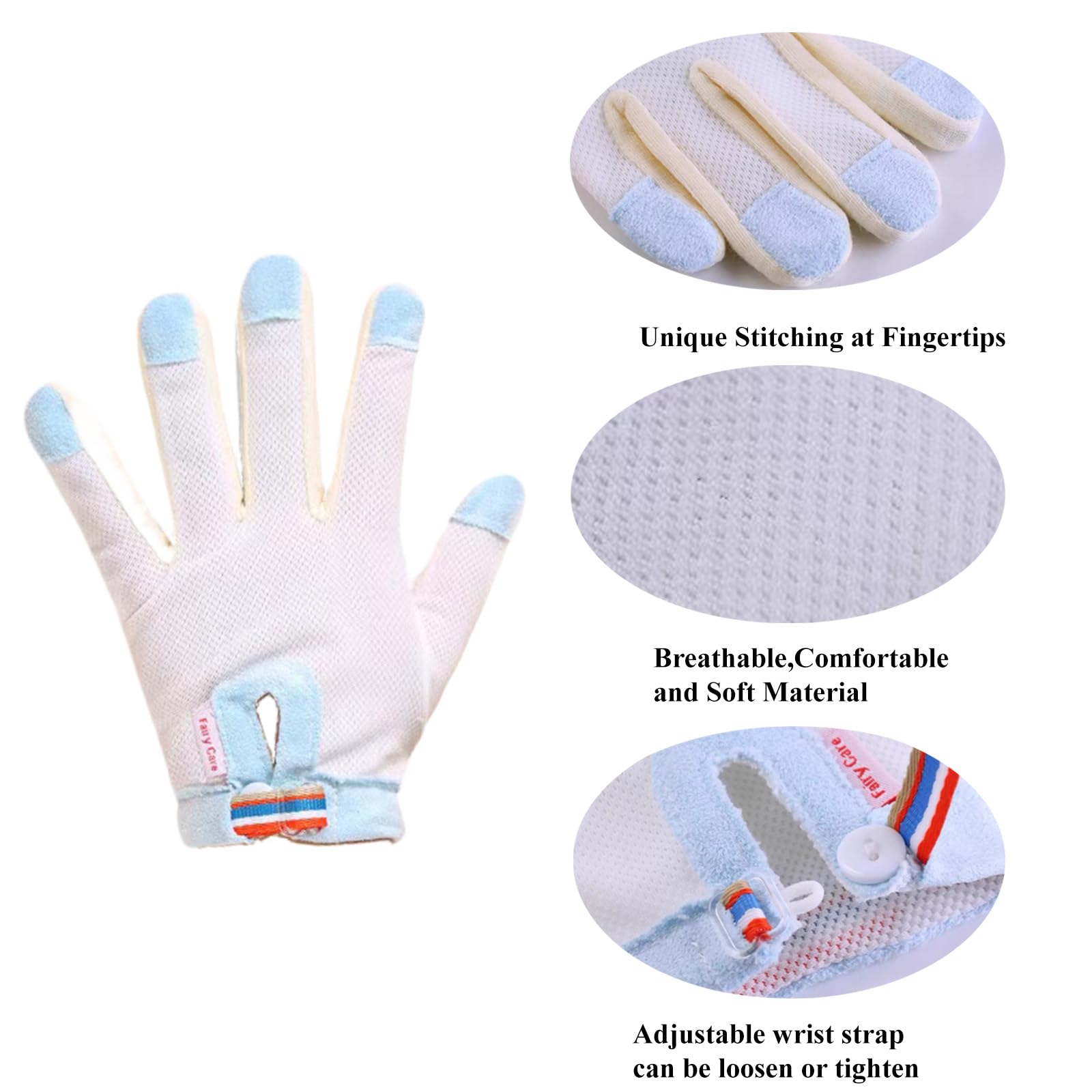 Close-up of HS&ROXIN gloves' soft material for gentle touch on skin.