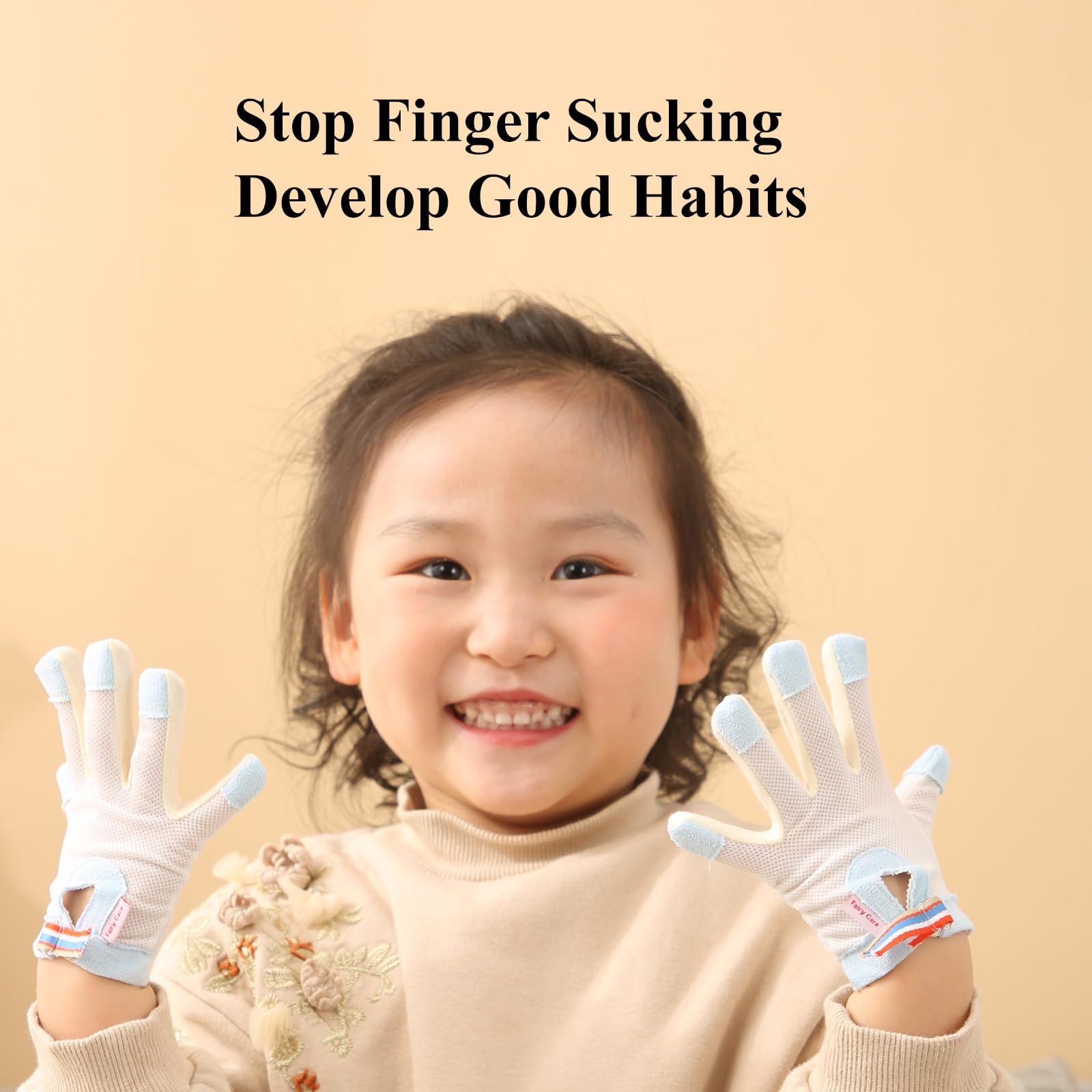 HS&ROXIN Thumb Sucking Gloves with adjustable wrist strap for secure fit.