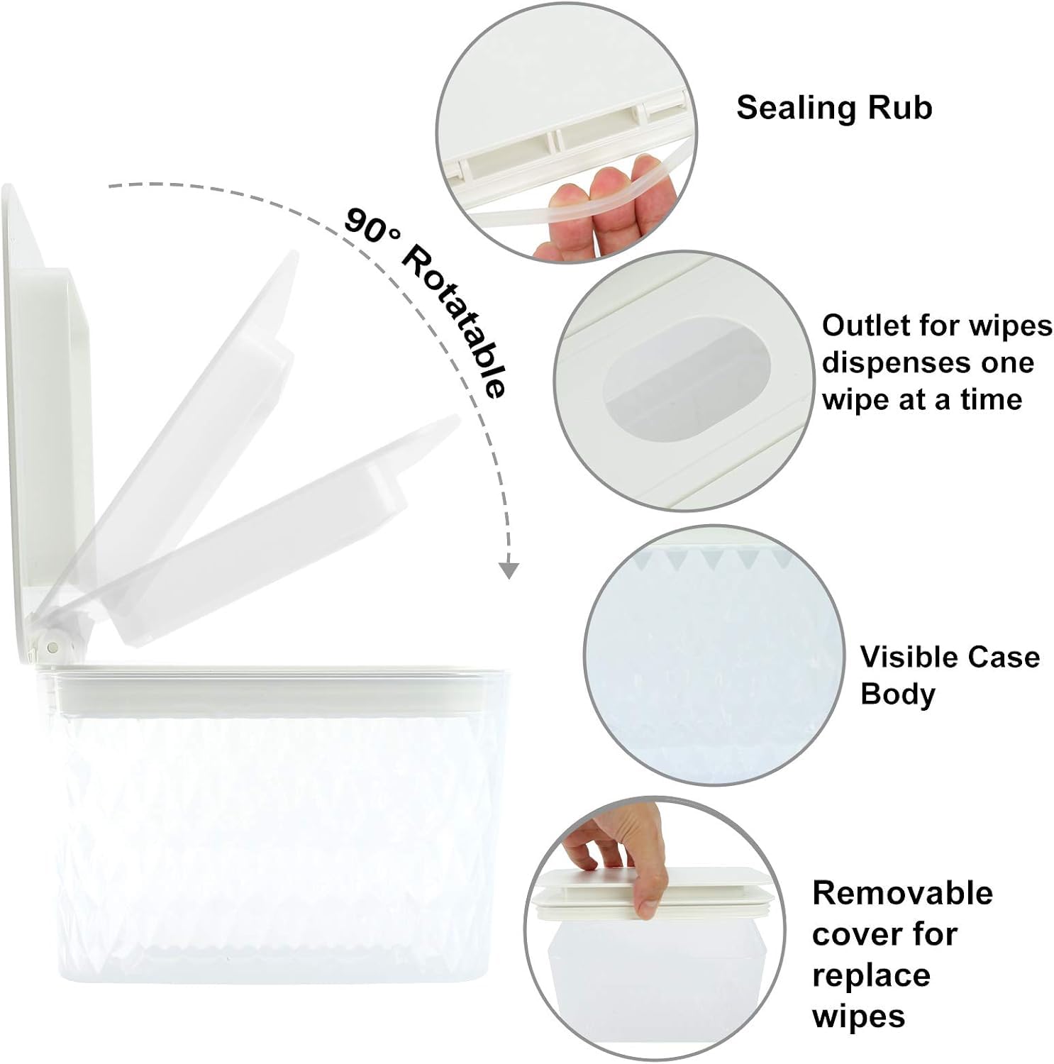 HSWT non-slip feet stabilize the case on any surface