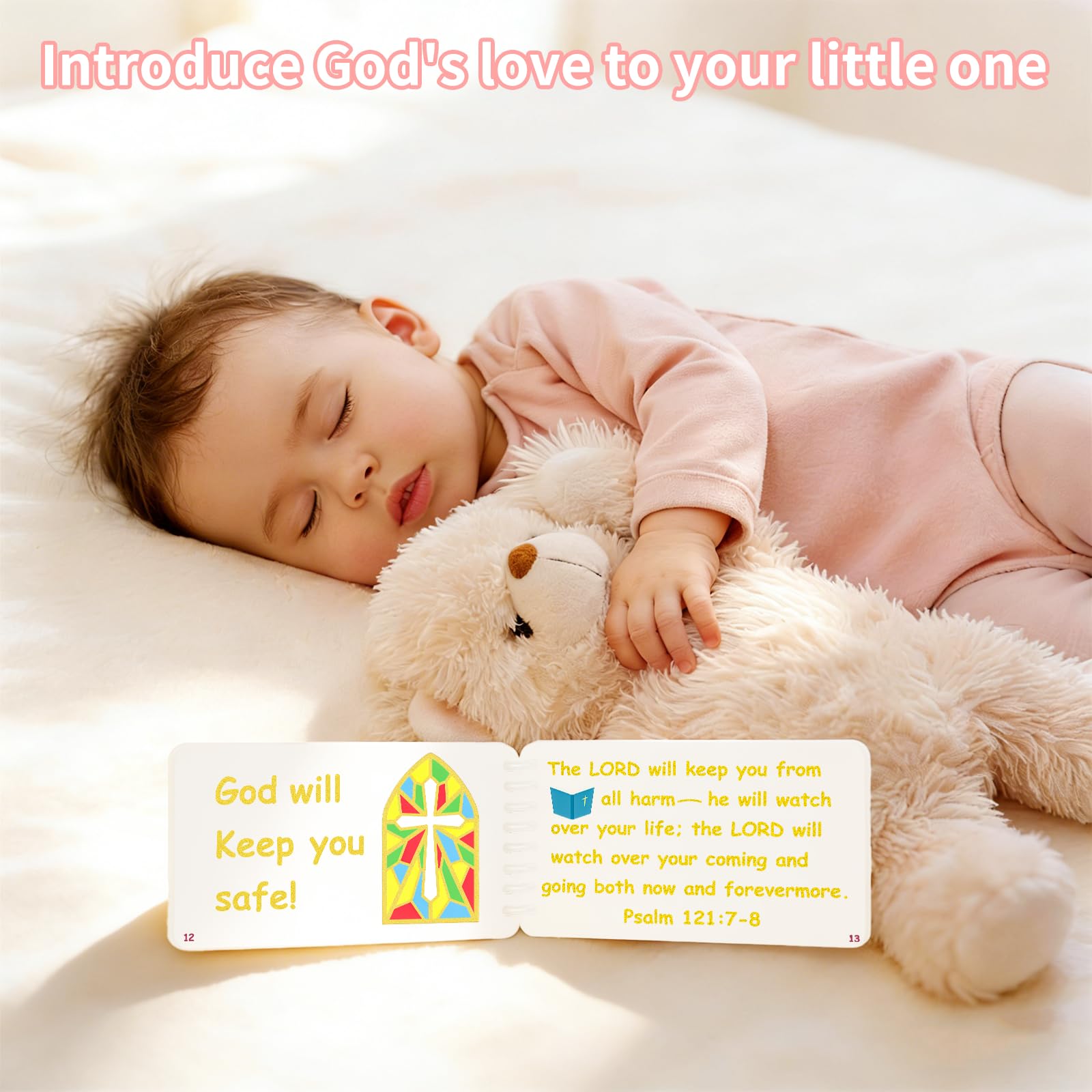 HTROFYYA toddler-friendly Bible perfect for hands-on reading and family devotionals.