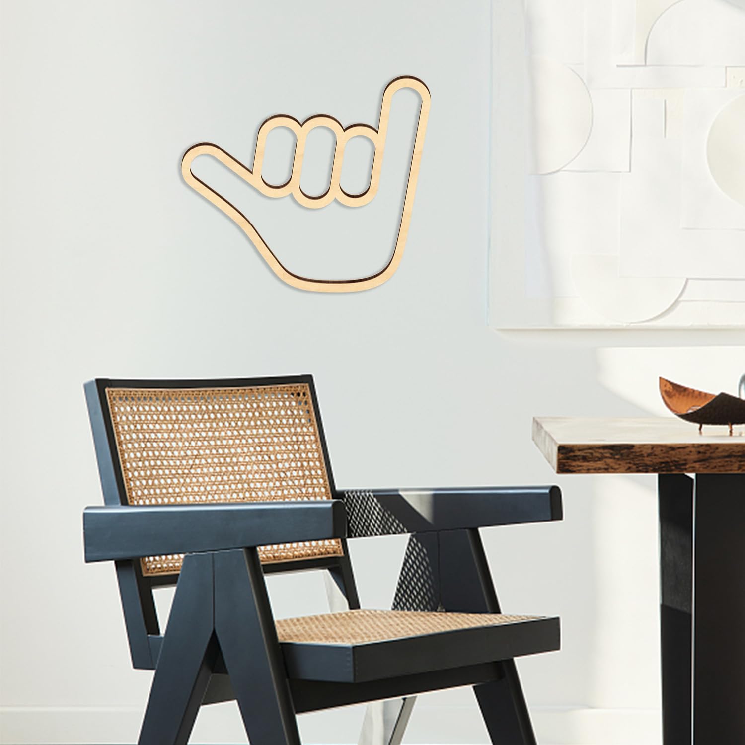 Huaerle Shaka Hand Wall Sign perfect for living rooms and displays.