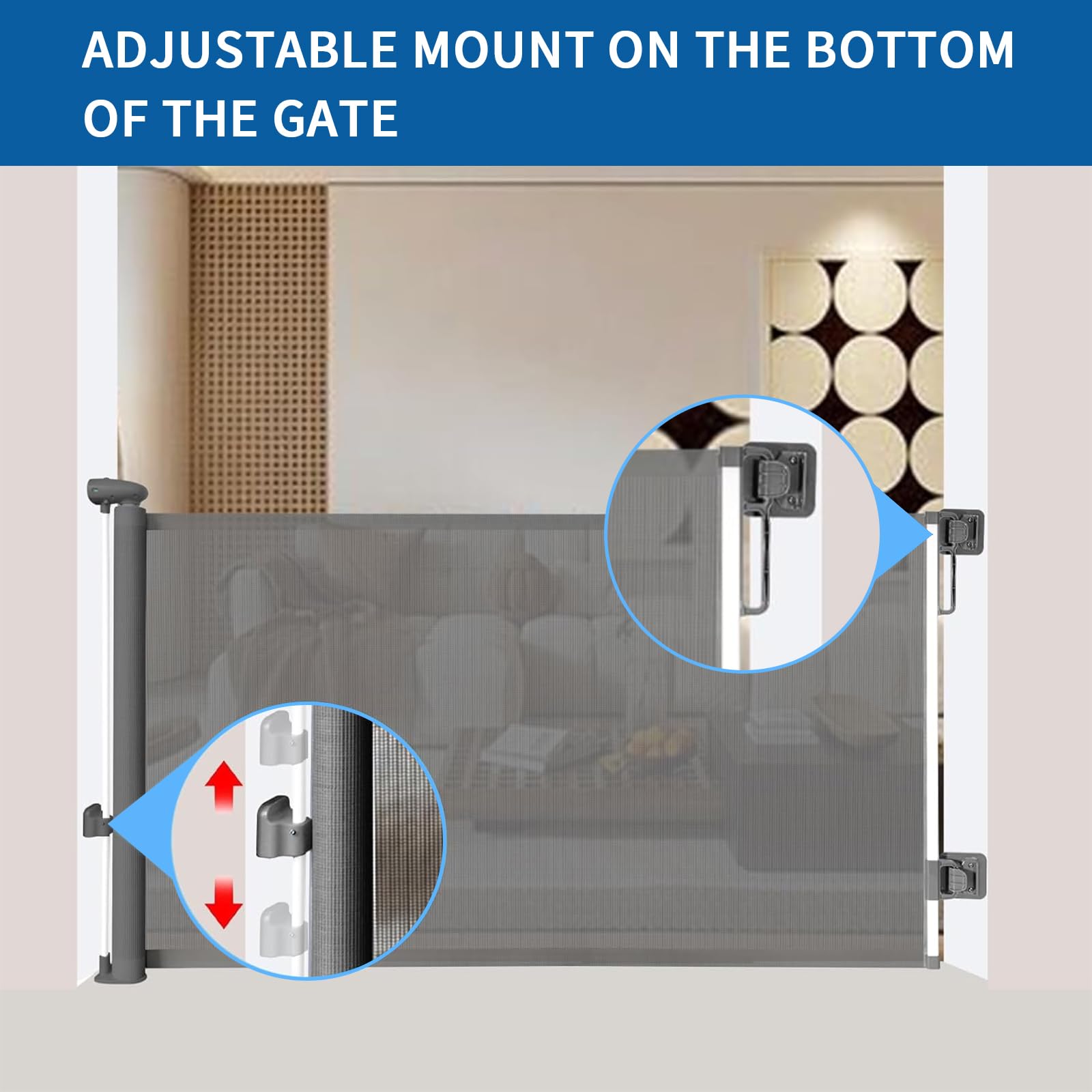 Huafly indoor-outdoor gate versatile for doorways, stairs, and yards