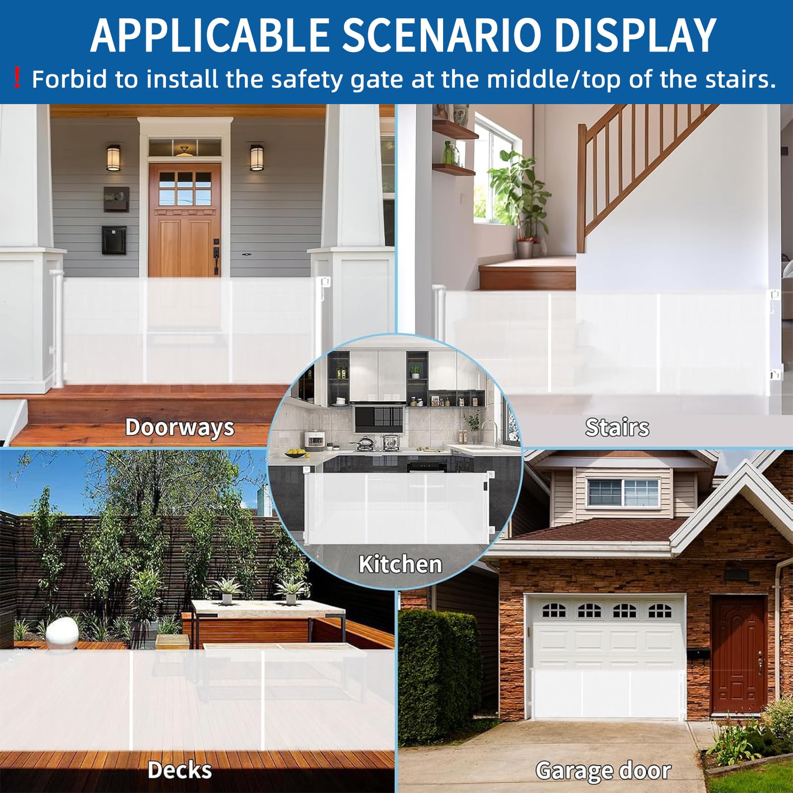 Huafly gate suitable for indoor and outdoor use expanding protection anywhere