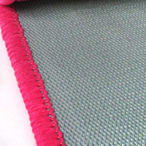 HUAHOO pink girls rug classroom-friendly color and grip