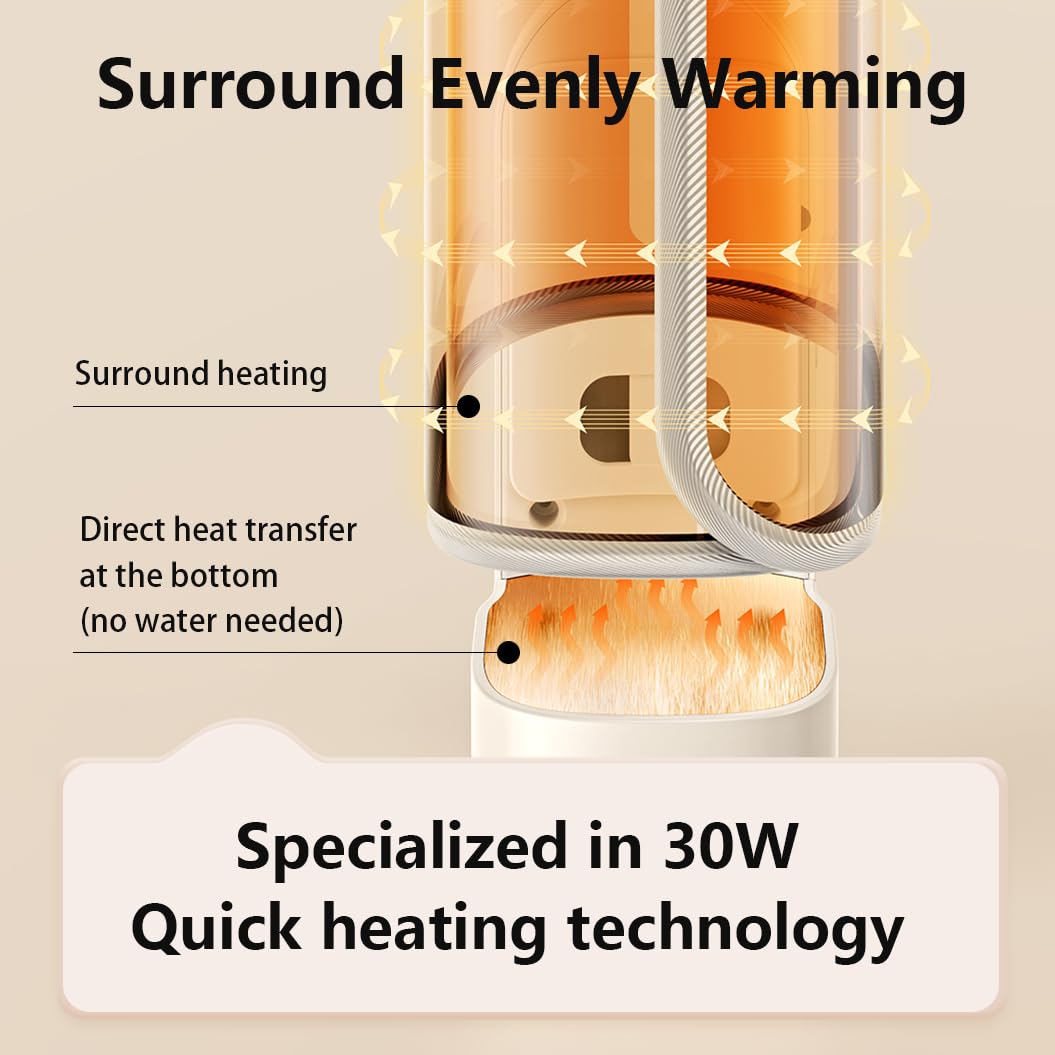 Huasida travel-ready warmer compact for on-the-go use.
