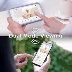 HUBBLE CONNECTED pan-tilt-zoom maintains a wide view in dim rooms.