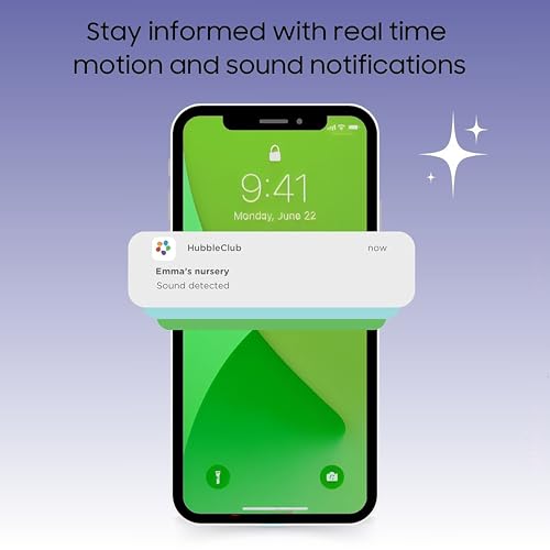 Hubble Connected Nursery Pal Glow lullabies and soothing sounds for bedtime.