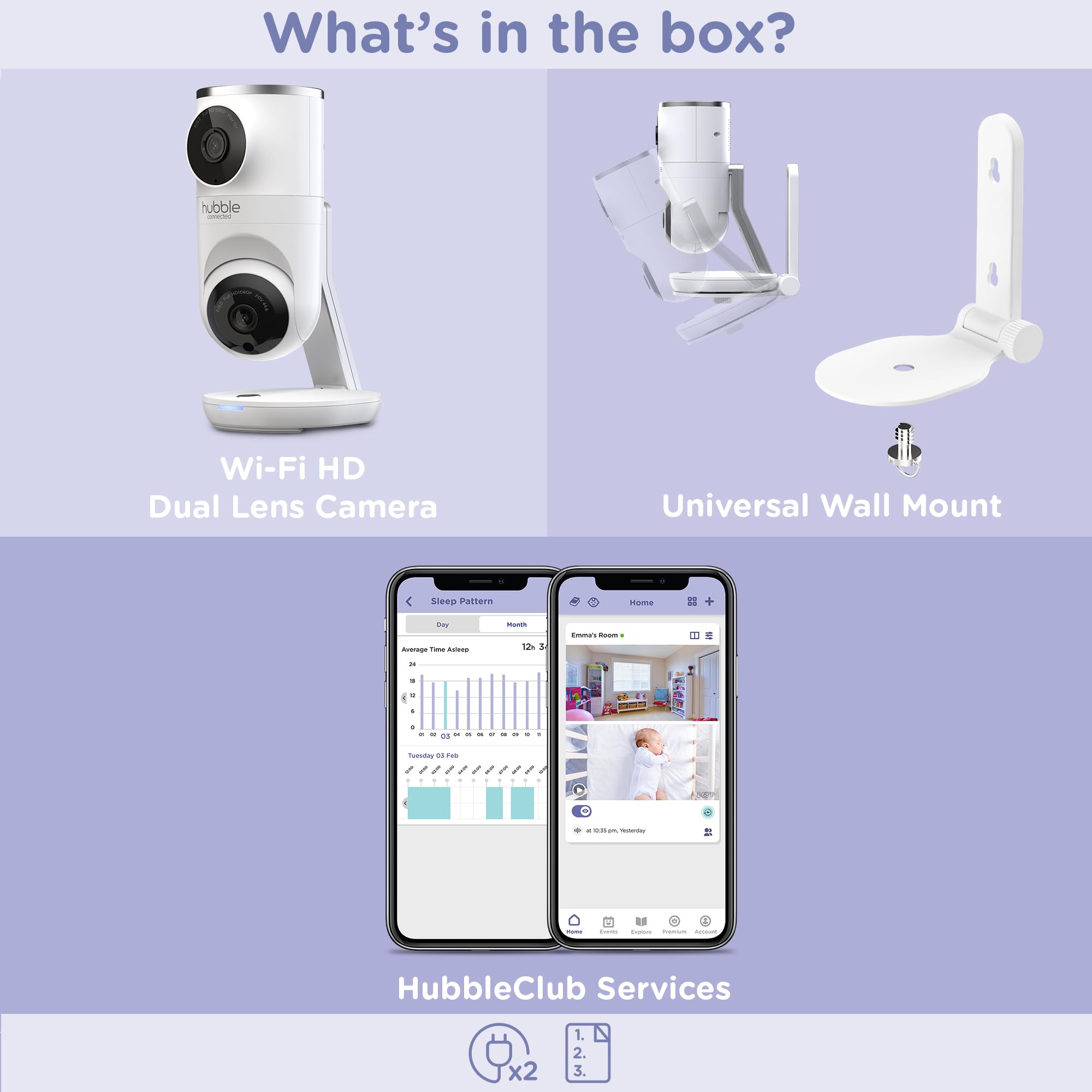 Hubble Connected Nursery Pal lullabies and stories for baby engagement