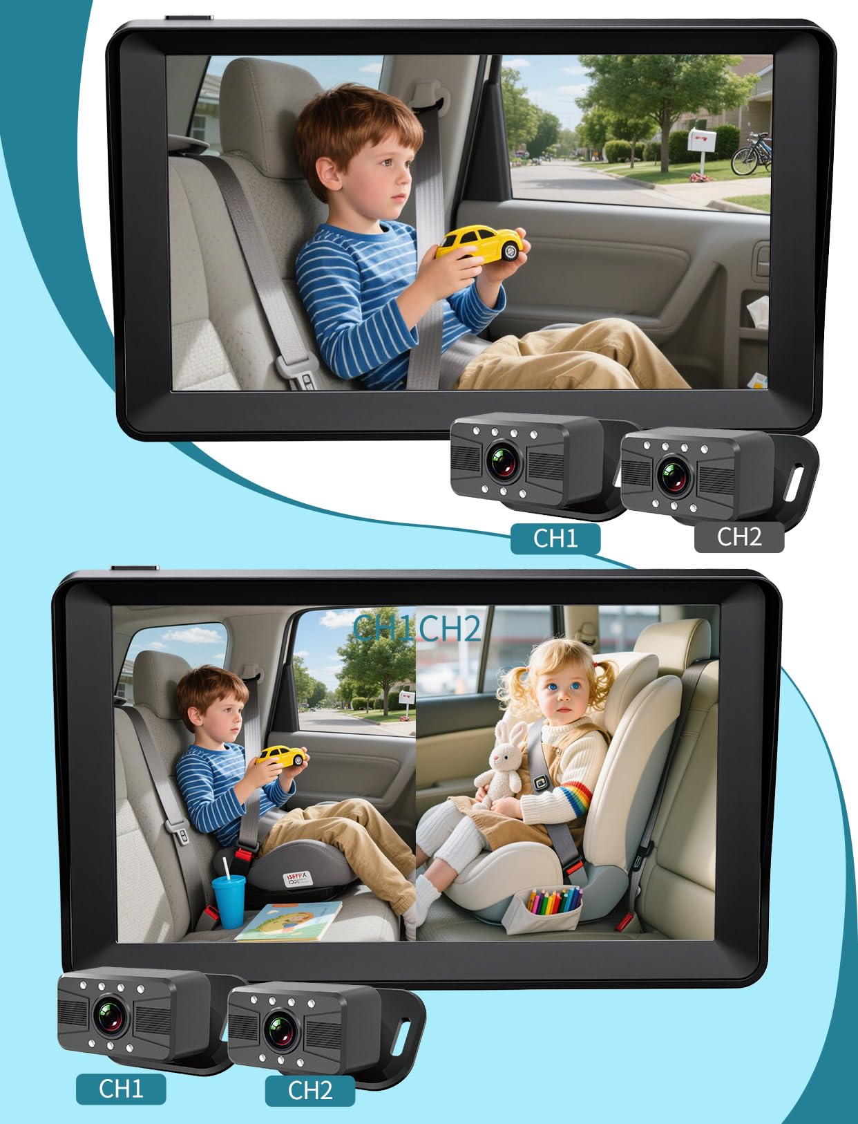 HUBOOK Anti-shake Mount keeps footage stable while driving.