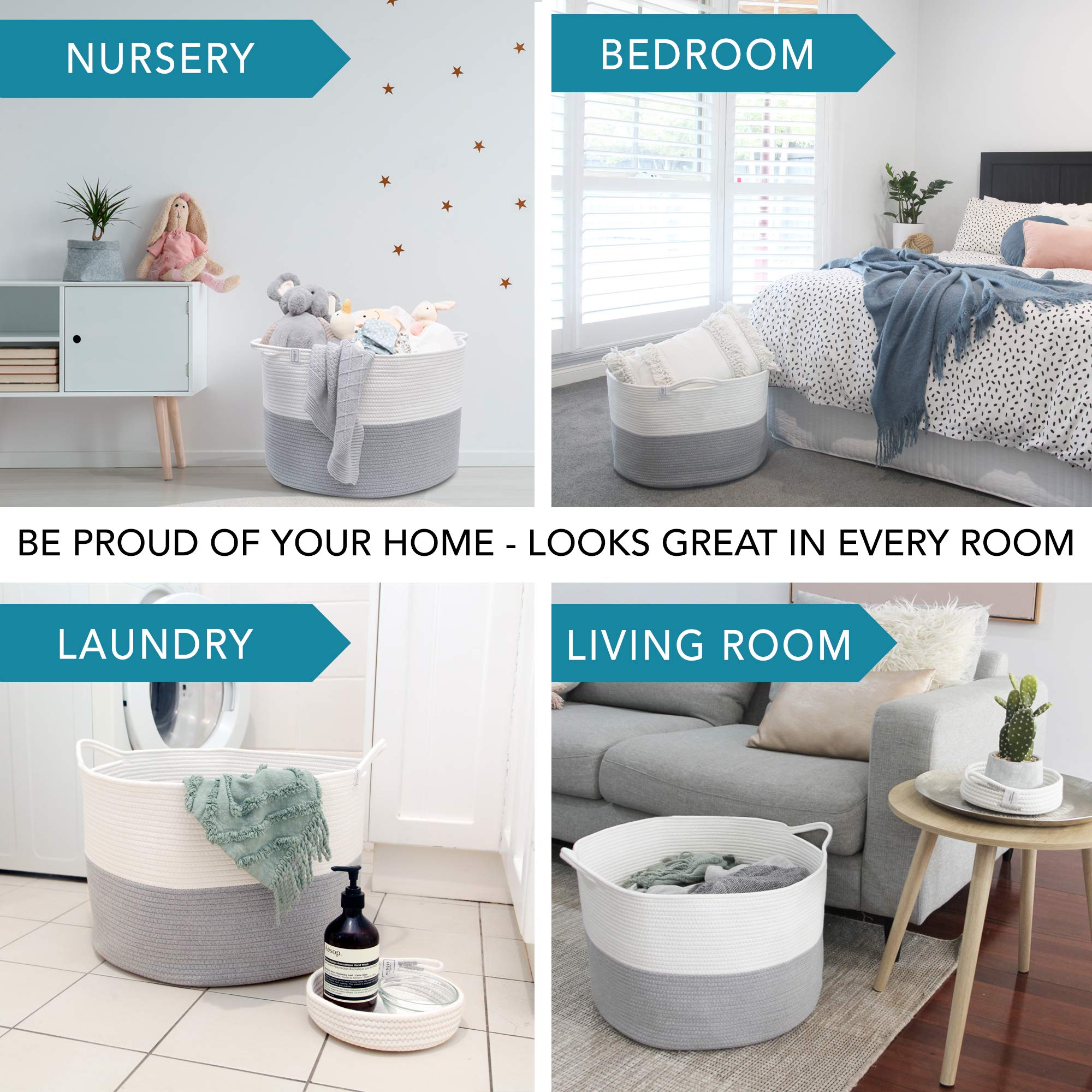 Huddle Supply Co decorative basket suitable for nursery and living room