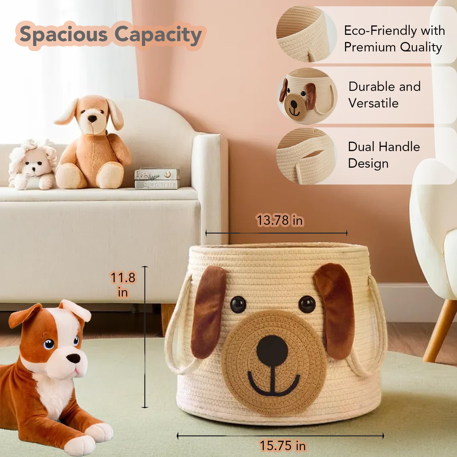 Hugaboom durable woven basket designed for daily use
