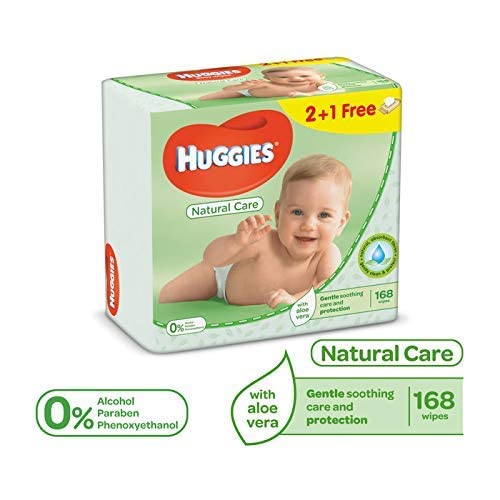 HUGGIES Aloe Vera wipes ideal for quick face and hand cleanup on the go