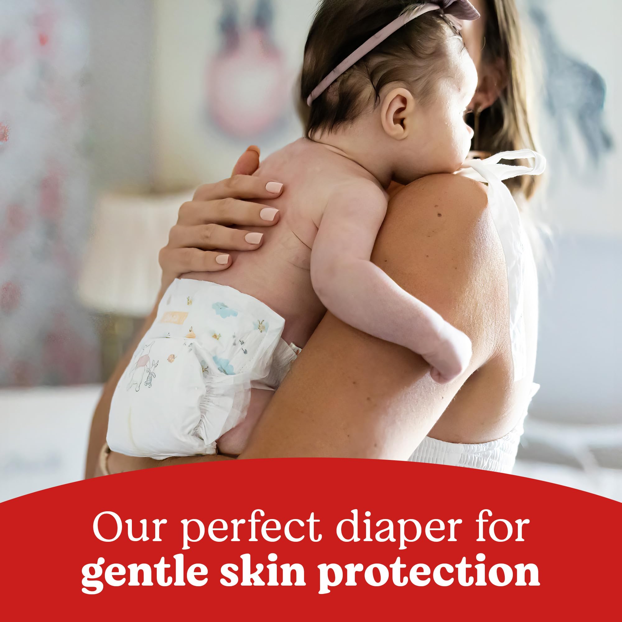Huggies Leak Lock provides up to 12 hours of protection against leaks.