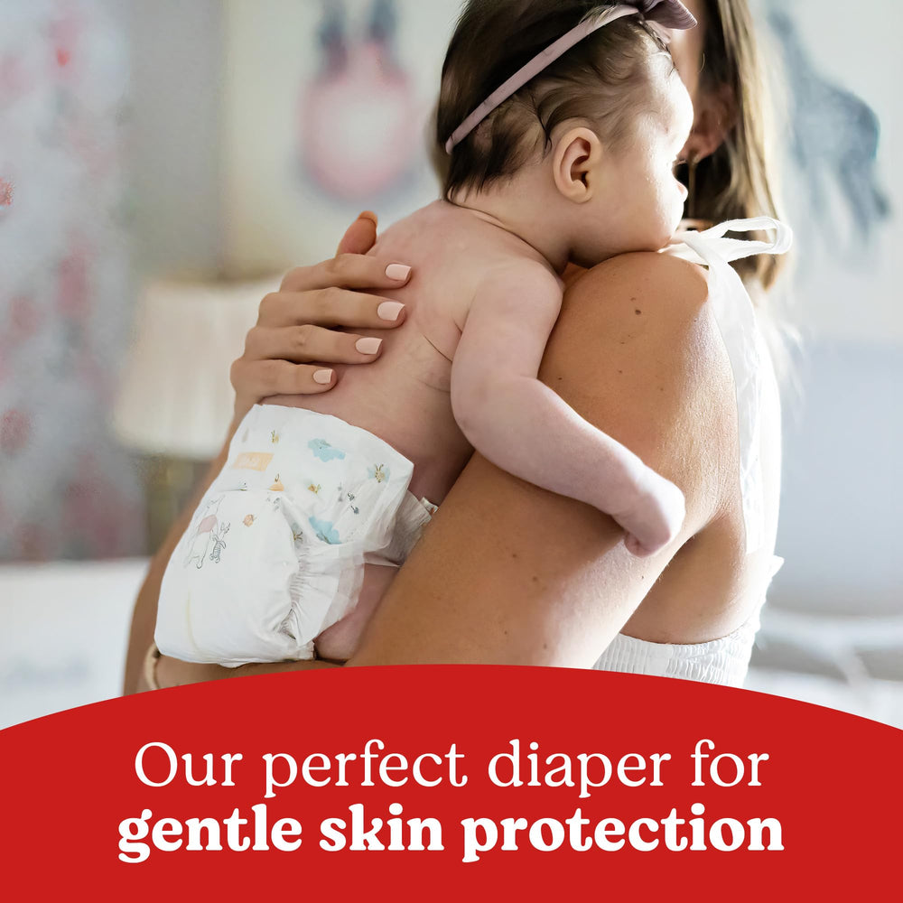 Huggies Leak Lock provides up to 12 hours of protection against leaks.
