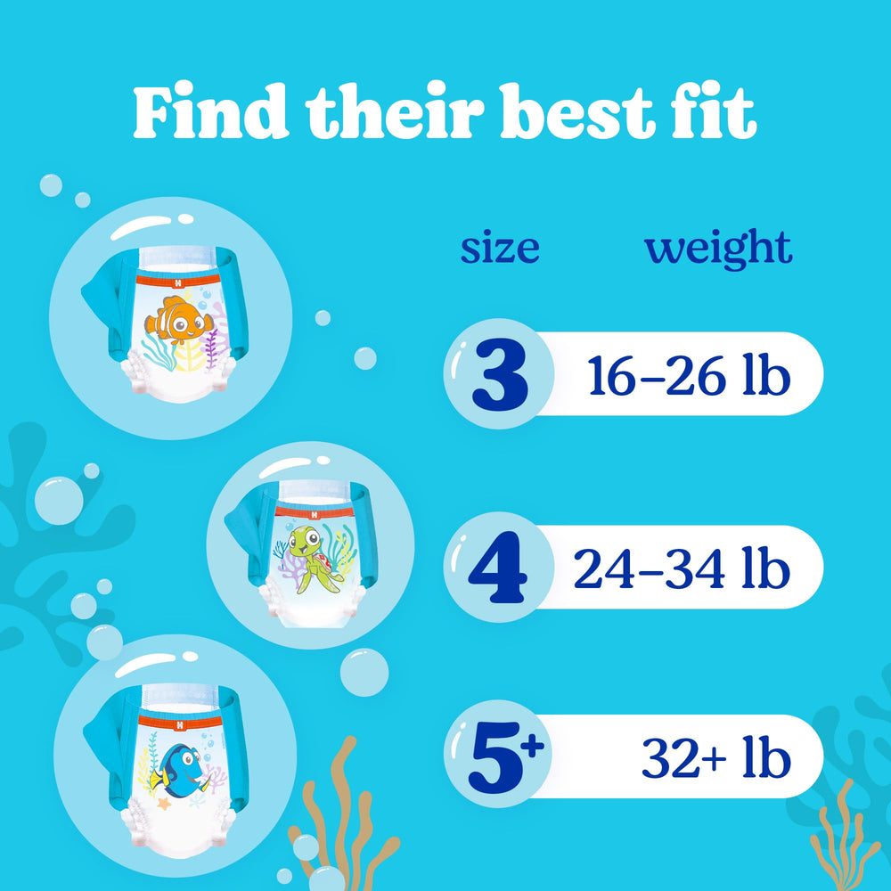 Hypoallergenic and dermatologist-tested for sensitive skin with Little Swimmers.
