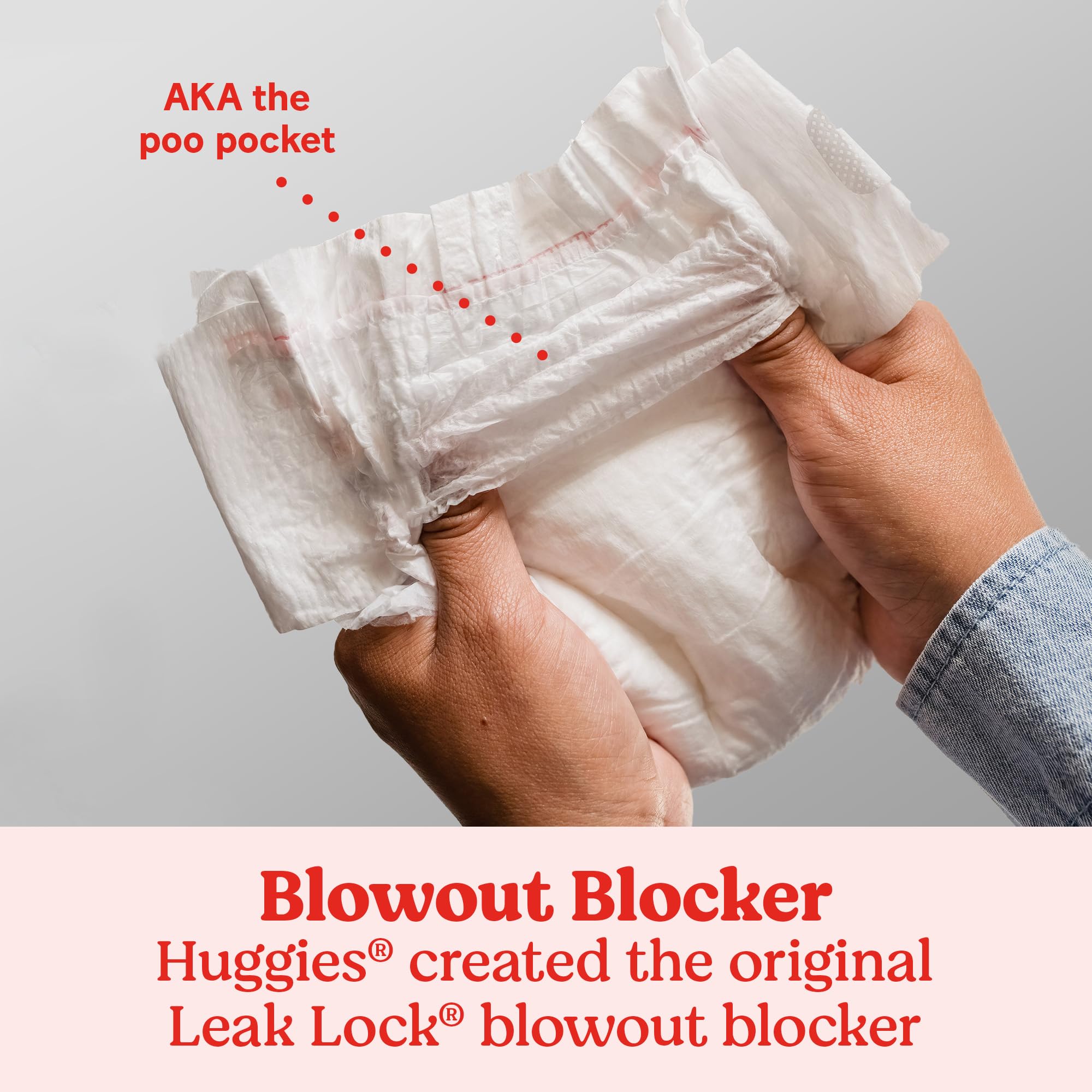 Huggies Snug & Dry 2X Comfort focuses on softness.