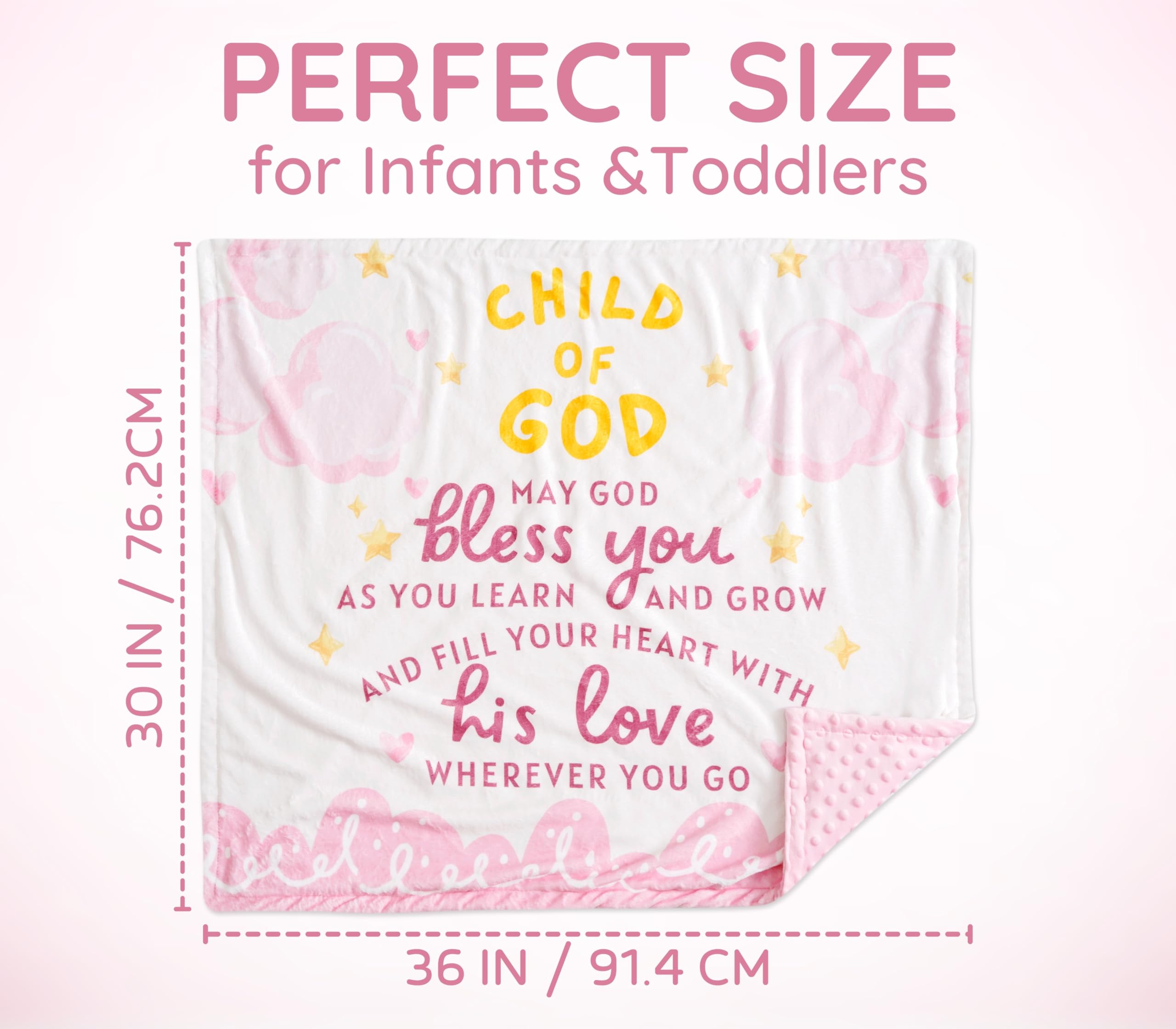 Huglanket soft fabric close-up highlights baby-friendly materials.