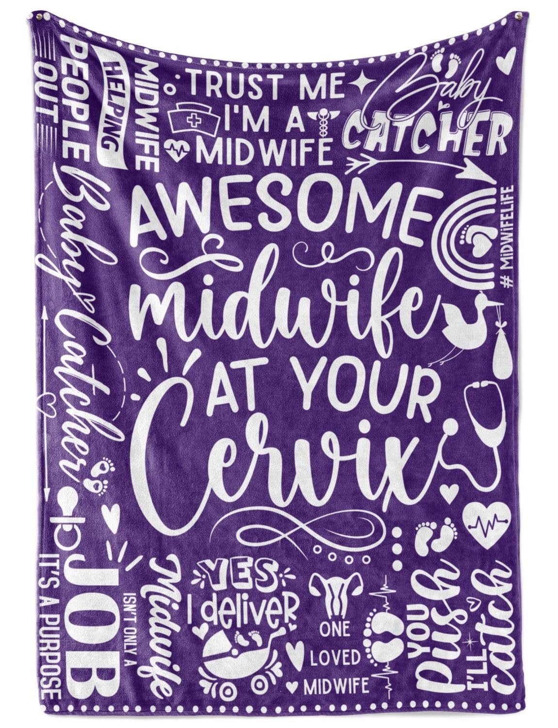Huglanket midwife gift with phrase design, a thoughtful gesture for OB nurses.