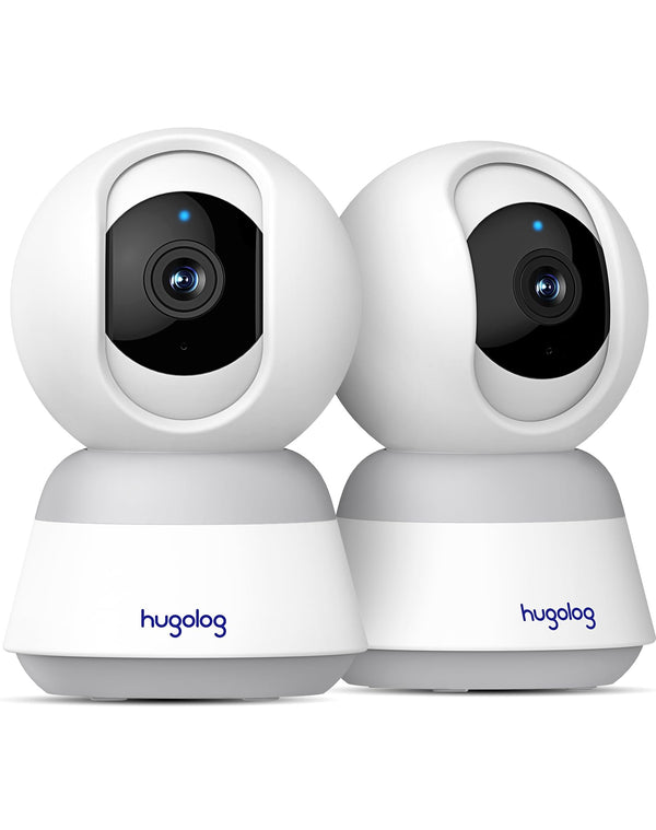 Hugolog 4K 8MP indoor pan-tilt camera captures broad living room view with crisp details.