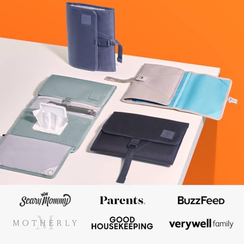 Huhu Baby Changing Wallet open layout with built in pockets for essentials