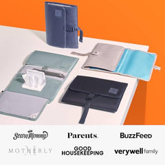 Huhu Baby Changing Wallet open layout with built in pockets for essentials