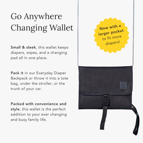 Huhu Baby Changing Wallet soft cushioned surface for baby comfort
