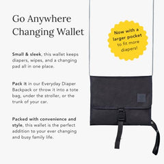 Huhu Baby Changing Wallet soft cushioned surface for baby comfort