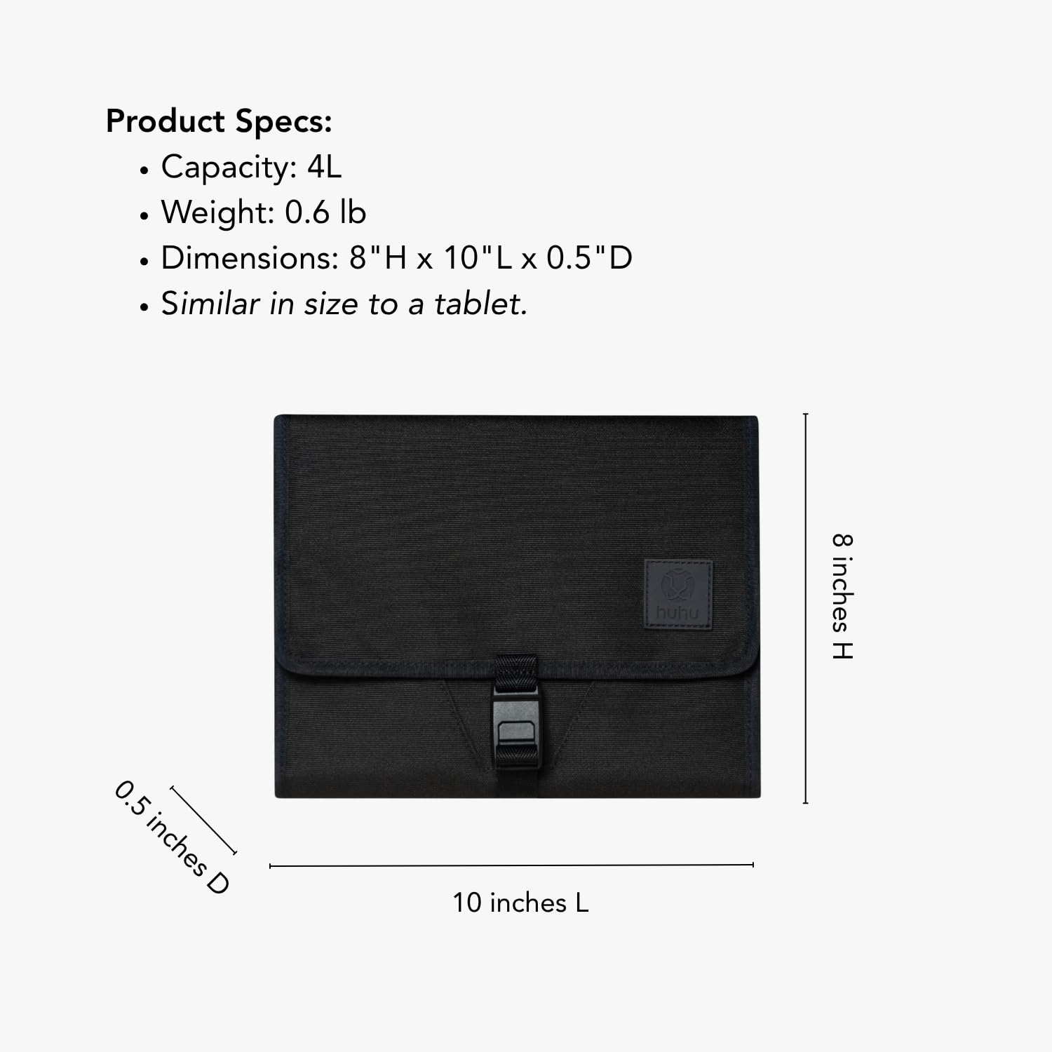Huhu Baby Changing Wallet travel size folded for on the go use