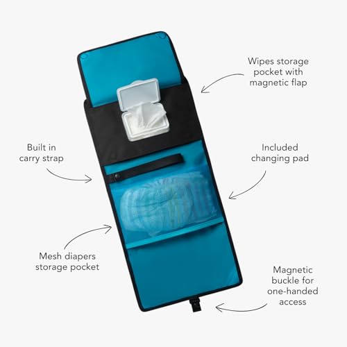 Huhu Baby Changing Wallet wipe clean surface for quick mess cleanup