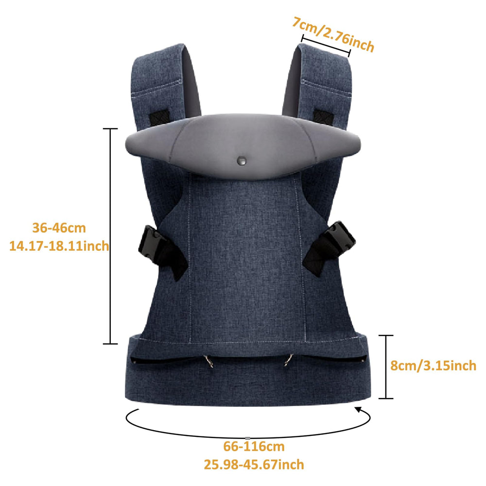 Huifen carrier includes saliva towel for quick cleanups on the go.