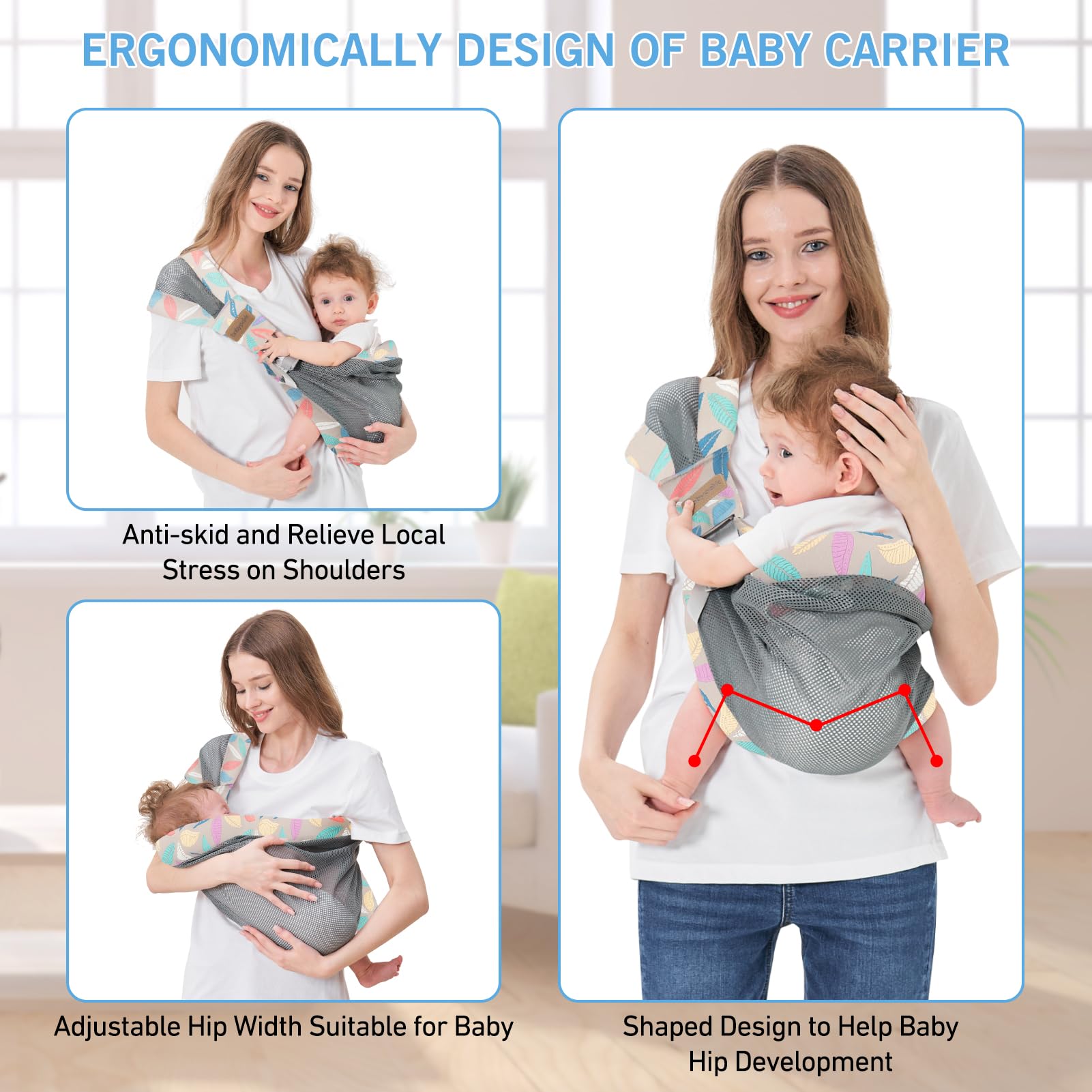 Huifen easy-to-use buckle allows quick, secure wearing