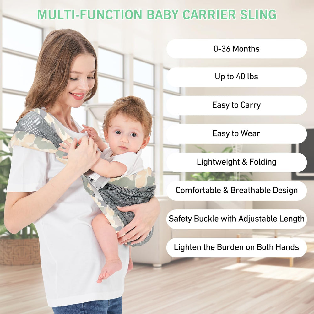 Huifen ergonomic M-hip design supports baby's posture and parent comfort.