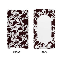 huisefor elastic-edge brown cow print cover for quick, easy diaper changes
