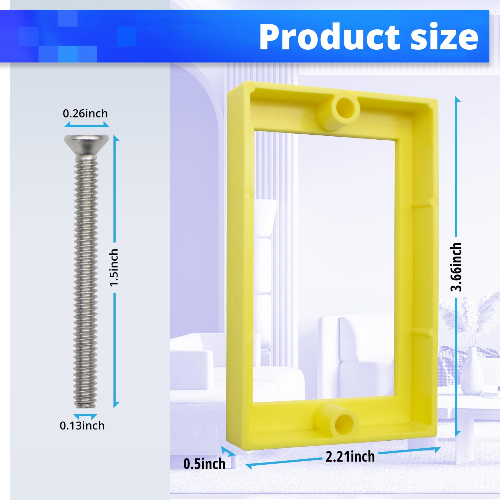 Huixhao HXH flush alignment extender shown on drywall for a clean finish.