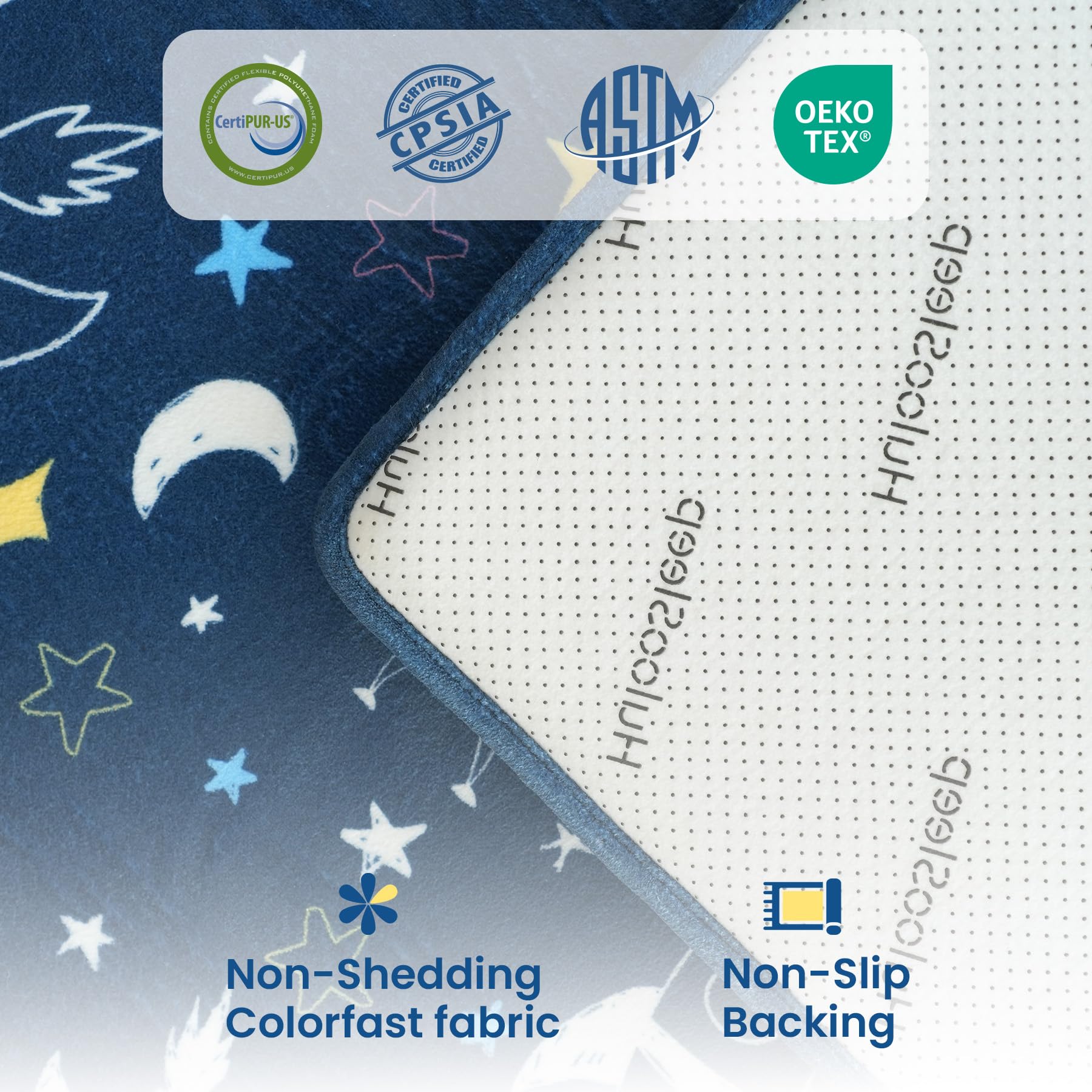 Huloo Sleep 5-in-1 versatile play mat for crawling and more